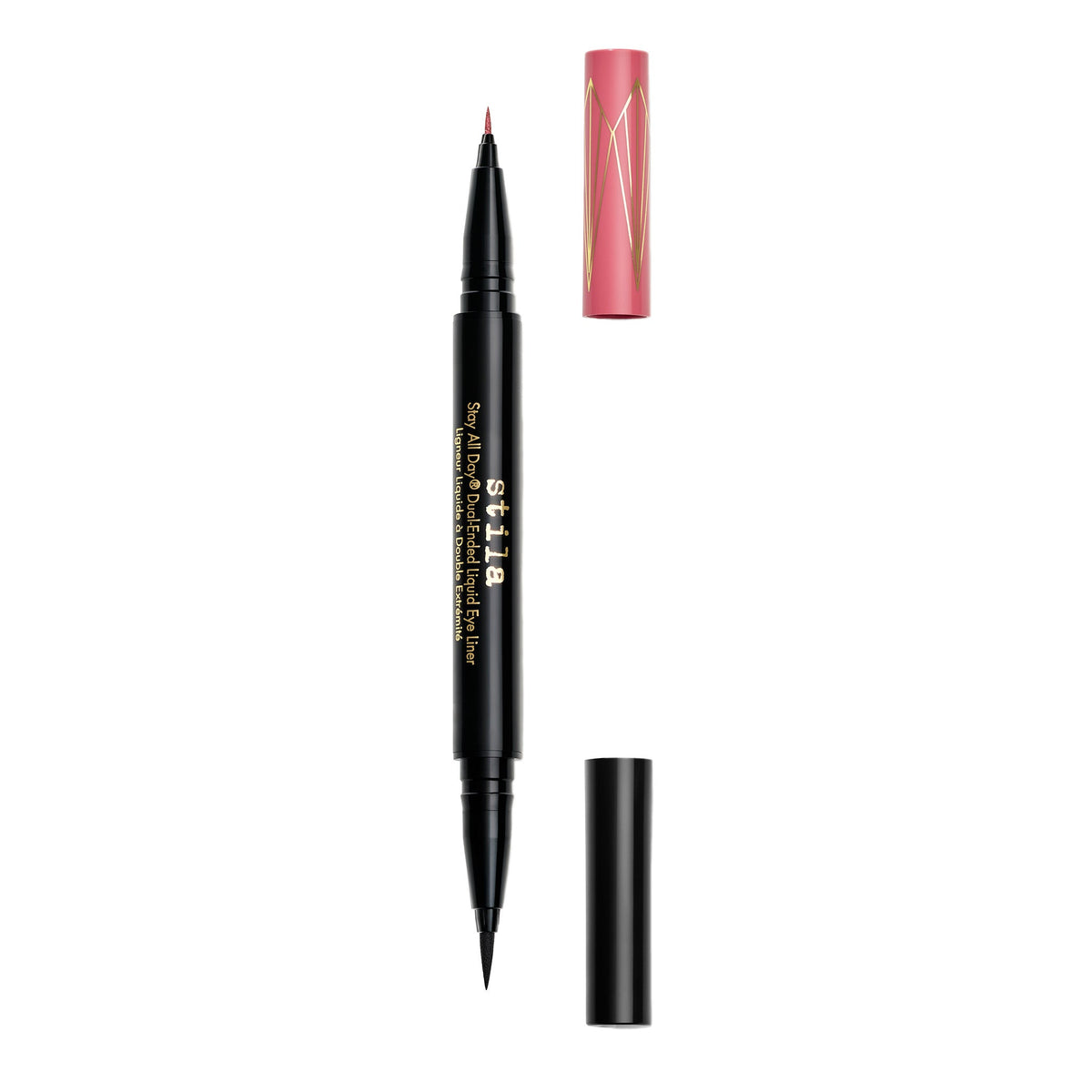  Stay All Day® Dual-Ended Waterproof Liquid Eye Liner: Shimmer Micro Tip - Rum Punch/Intense Black