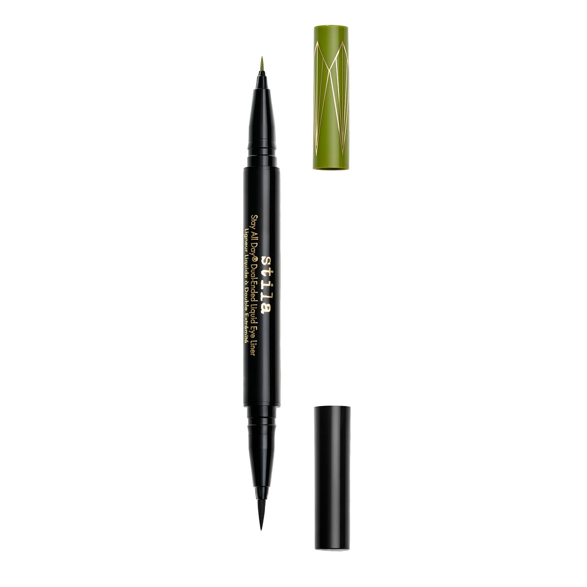  Stay All Day® Dual-Ended Waterproof Liquid Eye Liner: Shimmer Micro Tip - Mojito/Intense Black