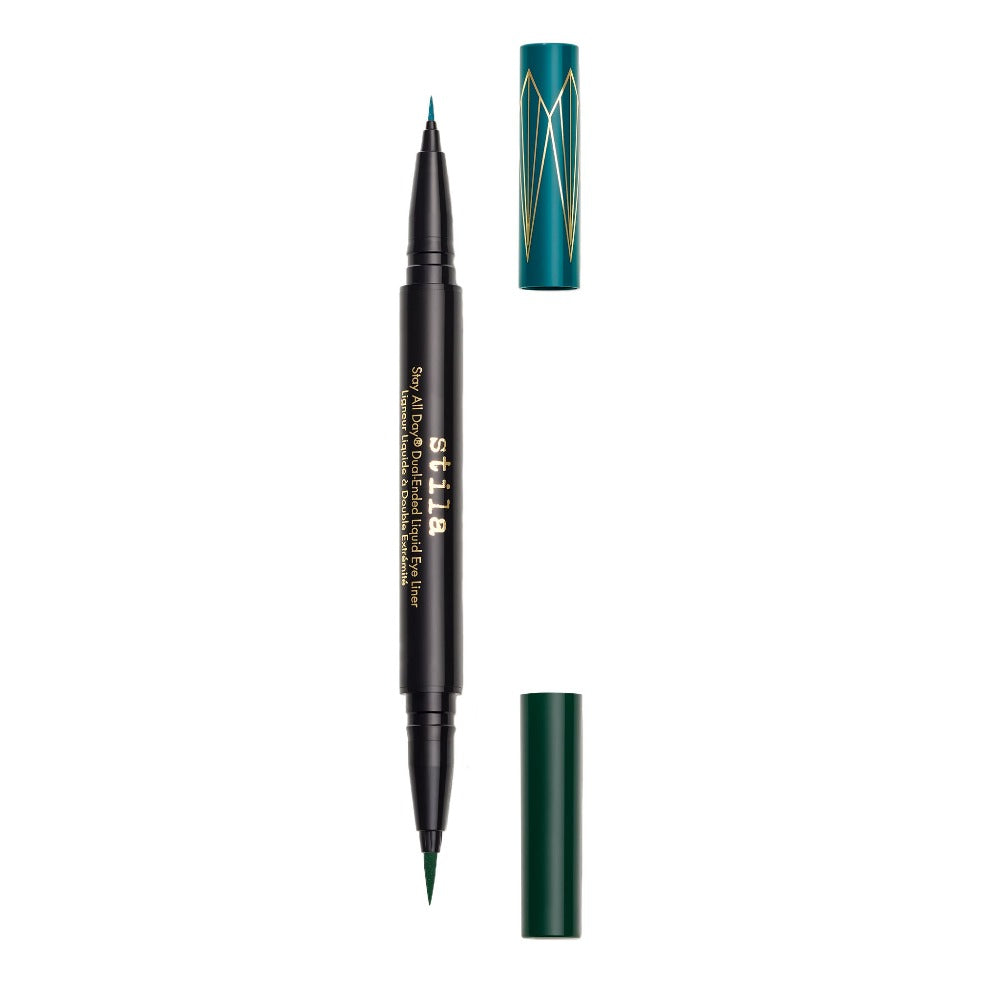  Stay All Day® Dual-Ended Waterproof Liquid Eye Liner: Two Colours - Teal/Intense Jade
